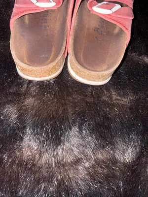 Birkenstock Arizona Washed Suede Sandals Red/Washed shoes 38 7.5 thumbnail 4