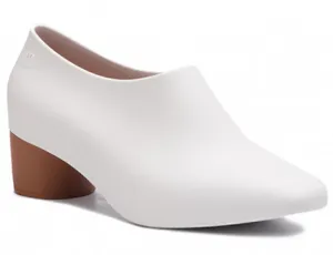Melissa Womens 6 White Brown Mid Pump Shoes thumbnail 1