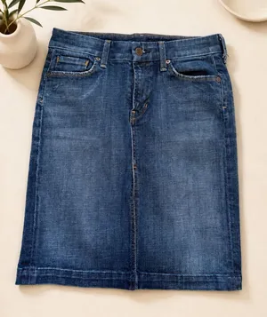 Citizens of Humanity Denim‎ Midi Skirt Size 26 Stretch Made in USA thumbnail 1