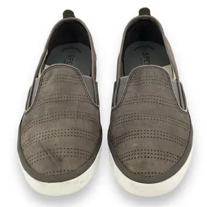 Sperry Top Sider Sailor Twin Gore Grey Perforated Slip On Sneaker Women’s Size 8 thumbnail 2