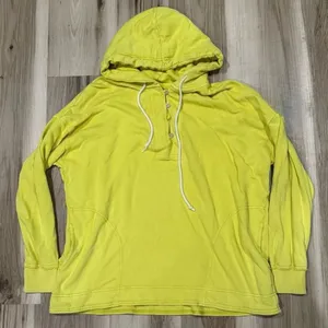 Aerie Beach Weekend Hoodie Yellow Sweatshirt Women’s XS thumbnail 2