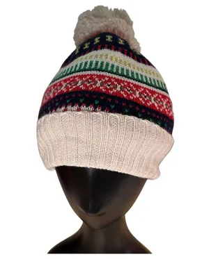Aerie Knit Stripe Pom Pom Beanie One Size thumbnail 7
