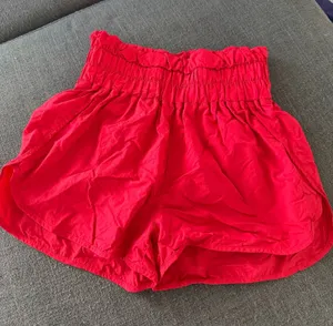 Zenana Red High-Waisted Shorts thumbnail 1