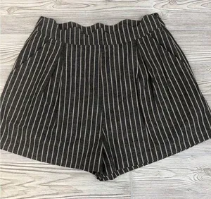 Le Lis Scalloped Striped Shorts Sz M thumbnail 1