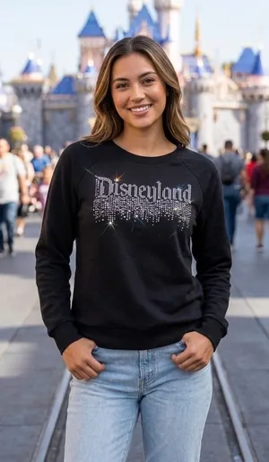 Disneyland Black Bling Sweatshirt, Small thumbnail 1