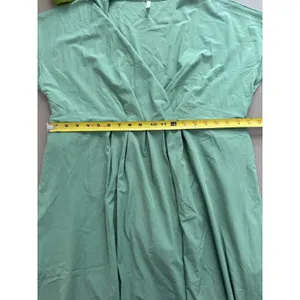 Halara Breezeful™ V-neck midi dress Green Wrap Style XL Travel Athletic Costal thumbnail 9
