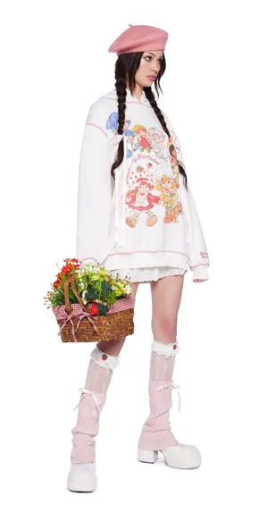 Dolls Kill X Strawberry Shortcake Sweetest Friends Graphic Hoodie size S thumbnail 7
