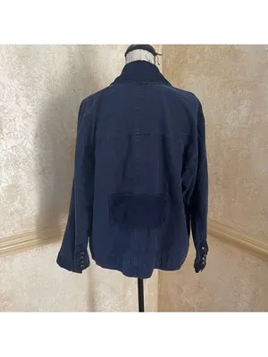 Free People We The Free Viva Surplus Denim Jean Jacket in Starless Sky Sz M thumbnail 10
