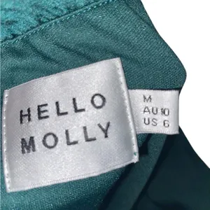 Hello Molly Mission Accomplished Green ruffle ruched mini Party dress thumbnail 9