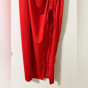 NWT Hello Molly Red Ruched Dress Size S thumbnail 6