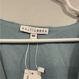 Baltic Born Poppy Satin Midi Dress Light Blue Medium M NWD thumbnail 4