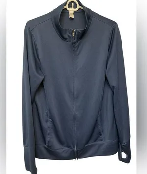 Alo Navy Full Zip Lightweight Long sleeve Jacket thumbnail 1