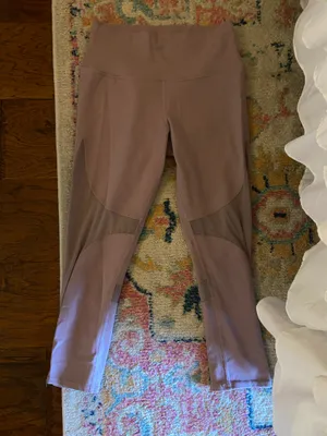 Alo Purple Mesh Cropped leggings thumbnail 2