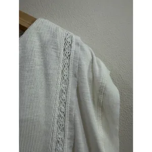 Kimchi Blue Urban Outfitters Ivory Lace Mixed Media Baby Doll Tunic Top Medium thumbnail 4