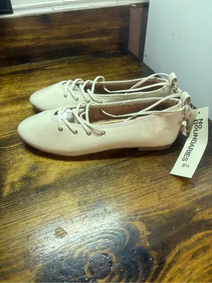 No Boundaries Beige Corset Ballet Flats Size 6.5 thumbnail 2