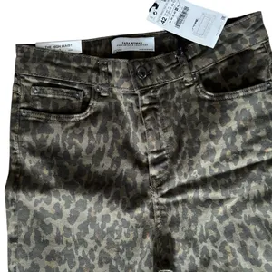 Zara High Waisted Leopard Print Slim Fit Skinny Leg Ankle Jean 10X27 Mob Life thumbnail 6