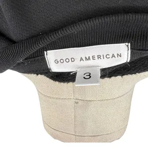 Good American Boyfriend Pullover Sweatshirt Leo Zodiac‎ Sign Black Size 3 Large thumbnail 13