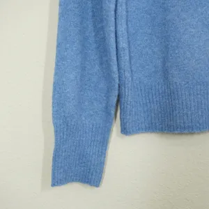 J. Crew Women's Size Small Extra-Soft Yarn Crewneck Sweater Blue Wool Blend thumbnail 3