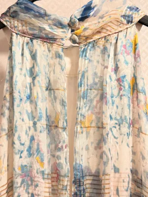 Anthropologie Somerset Halter Maxi Dress Smocked Waist Blue Floral Size Small thumbnail 4
