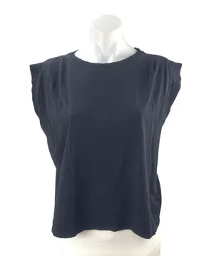 Ann Taylor LOFT Women's Black Sleeveless Basic Casual Muscle Tee Tank Top Size M thumbnail 1