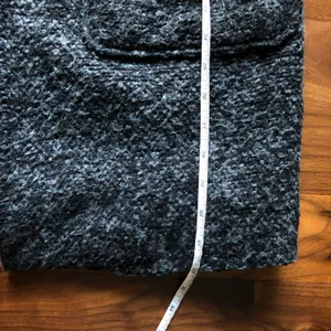 Charcoal Grey Textured Oversized Coat Gray thumbnail 10