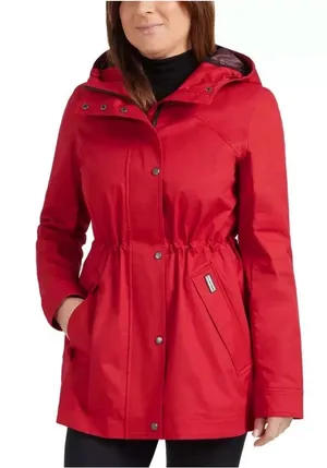 Hunter Ladies Water Resistant Cotton Smock Rain Jacket Size XL - C11-694 thumbnail 1