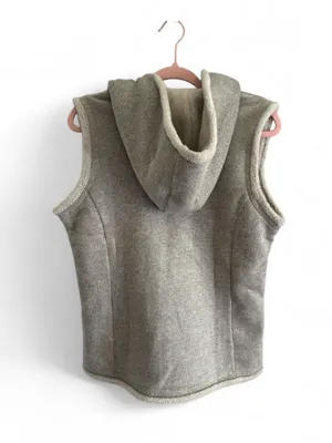 KÜHL Alfpaca Hooded Zip-up Fleece Vest with Sherpa Taupe Size M Outdoors Cozy thumbnail 2
