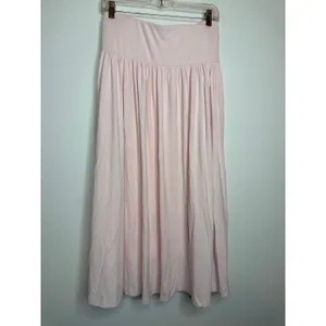 OGL Eco-SkinKiss Mid Rise Gathered Midi Skirt Pockets Primrose Pink XL thumbnail 3
