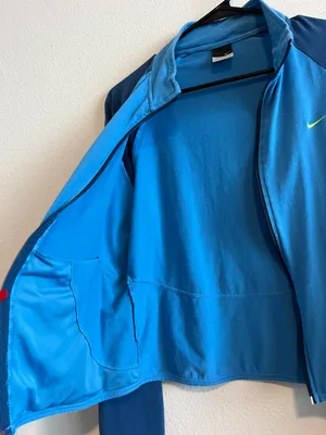 Nike Blue  full zip fitted jacket thumbnail 4