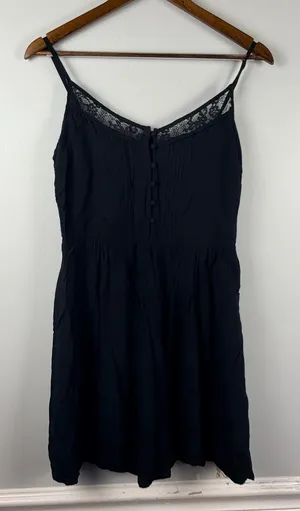Abercrombie Fitch Womens Small Black Lace Cami Dress thumbnail 1