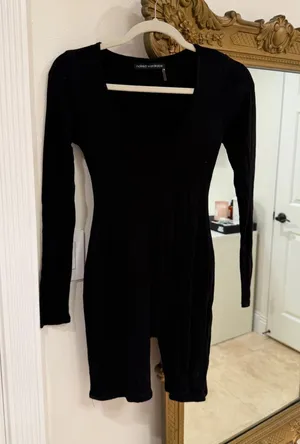 Naked Wardrobe Jumpsuit Black Long Sleeve Medium thumbnail 1