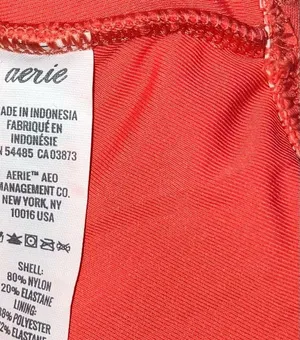 Aerie Womens coral o-ring swimsuit top thumbnail 6