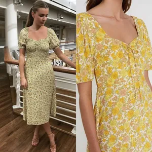 Faithful The Brand Agathe Garden Floral Midi Dress US‎ 6 Romantic Fall Floral thumbnail 2