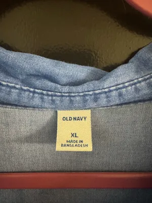 Old navy denim shirt dress thumbnail 2