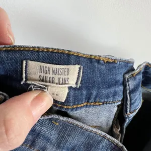 Madewell High Waisted‎ Sailor Jeans Medium Wash Cropped Flare women's Size 26 thumbnail 8