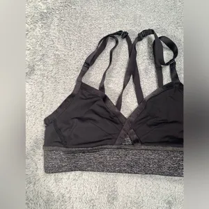 Lululemon athletica Black and Gray sports bra 6 thumbnail 2