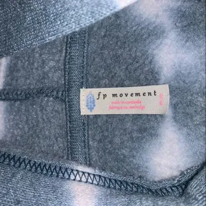 Free People Movement Tie Dye Cropped Hoodie Sweatshirt size medium thumbnail 5