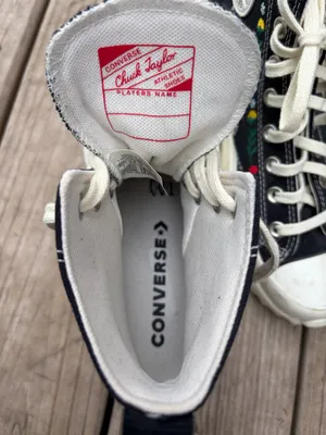 Converse Run Star Hike High Top Sneaker Black Embroidered thumbnail 8