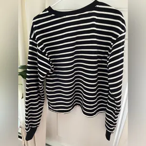 Youth in Revolt Black White Striped Shirt Size M NEW thumbnail 2