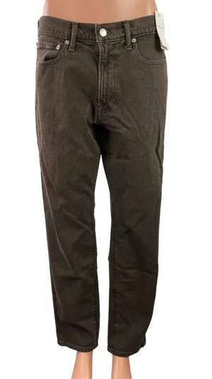 NEW Abercrombie & Fitch Vintage Straight Brown High Rise Denim Jeans Pants Sz 30 thumbnail 1