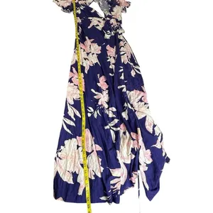 Lulus Azalea Regalia Navy Blue Floral Maxi Dress - Size S thumbnail 7