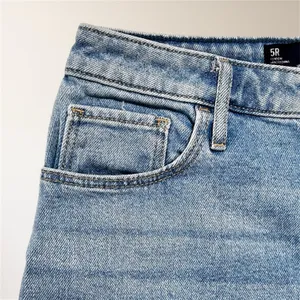Hollister Light Wash High Rise Dad Jeans W27‎ L31 Slit Hem Stretch Denim Retro thumbnail 2