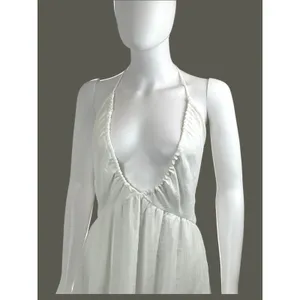 SHEIN Vcay Tiered Long White Maxi Resort Wear Dress‎ Size XL NWT thumbnail 5