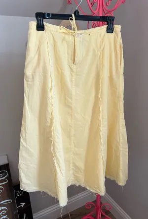 Eddie Bauer Butter Yellow A-Line Skirt thumbnail 1