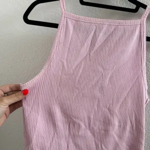 Free People Ribbed Mia Tank Top in Rose Size Medium thumbnail 3