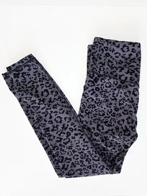 Athleta Leopard Elation Ultra High Rise Tight - Gray Black - Size Small thumbnail 2