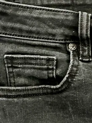Hidden Long Dark Wash Denim Skirt, M thumbnail 6