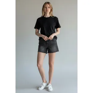 Levis Womens Shorts Black Size 30 Mid Length Zip Fly Stretch Fabric 29 Inseam thumbnail 7