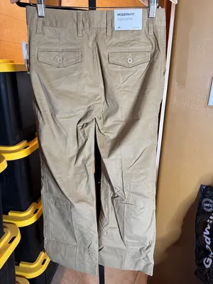 NWT GAP GapStretch Corduroy Pants Size 2R Tan Low Rise Straight Modern Fit thumbnail 10