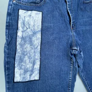 Blue Denim Custom Red Riot Jeans Size 30 thumbnail 6